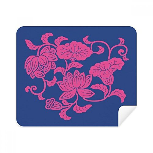 DIYthinker Japanische Kultur Rote Blume Telefon Bildschirmreiniger Gläser Reinigungstuch 2Pcs Suede Fabric