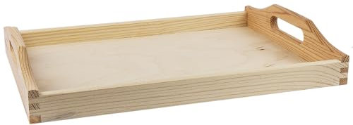 Ideen mit Herz Holztablett | unbehandelt | 30 cm x 20 cm x 5 cm