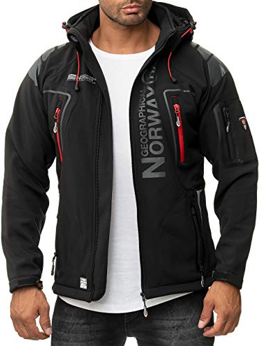 Geographical Norway - Softshell da uomo Nero L
