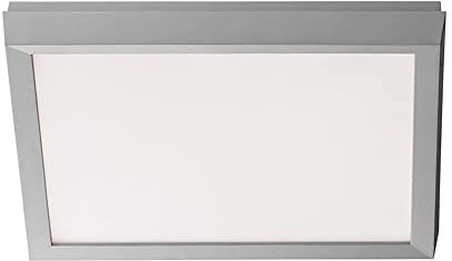 Modern Forms Argo 11in LED Square Flush Mount 3000K in Brushed Nickel
