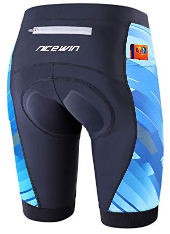 NICEWIN Shorts Biker para Mujer Mallas Acolchadas para Ciclismo Leggings Cortos para Montar en Cintura Alta