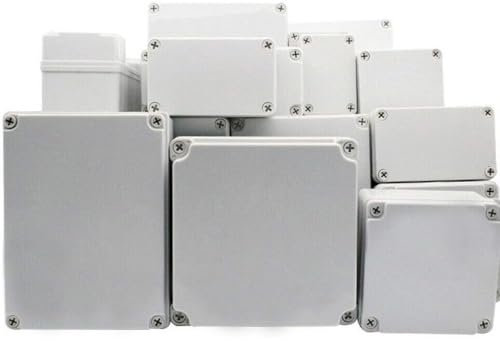 Supertool Project Box, ABS Plastic Cover IP67 Waterproof Electronic Junction Box for DIY Instrument (1 Piece - 65 x 50 x 55mm), Light Grey