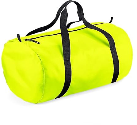 Borsone Palestra Uomo Donna Borsa Bag Tracolla Sacca Sport Piscina (giallo fluorescente)