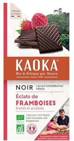 Kaoka - Tablette Chocolat Noir 55% Framboise 100G