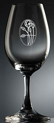 GLENCAIRN CHARLES RENNIE MACKINTOSH ART NOUVEAU OVAL ROSE SCOTCH WHISKY COPITA NOSING GLASS