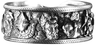 Bysilverstone Jewelry - Grekisk Mytologi Bandring För Män, Antik Grekisk Olympus Gods Men Ring I Sterling Silver Ring, Antikens Greklands Minnespresent, Grekiska Smycken