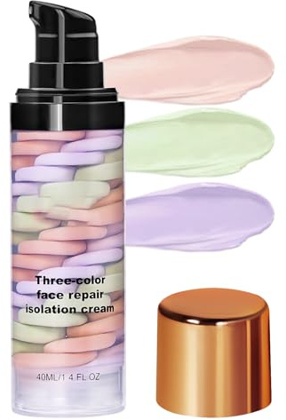 Isolation Cream, Primer Face Makeup Base, Color Correcting Facial Serum, Skin Tone Correcting and Brightening Primer, Invisible Pore, Oil Control Moisturizing, 1.4oz