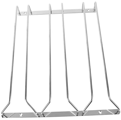 Cabilock Estante Para Copas De Vino De Acero Inoxidable Portavasos Colgante Para El Hogar La Oficina El Bar Diseño Elegante Y Refinado