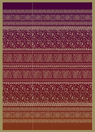 Bassetti Brenta Plaid aus 100% Baumwolle in der Farbe Rubinrot R1, Maße: 270x250 cm - 9326063