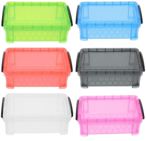 Operitacx Kleine Aufbewahrungsbox Mit Deckel Stapelbar Kunststoff Transparente Organizer Für Schmuck Nadeln Perlen Basteln 5.31X3.03X2.09In
