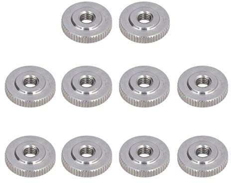 Rändelmutter Rändelmutter M6 Edelstahl Edelstahl Rändelmutter 304 Edelstahl Rändelmutter mit Flachem Kopf Durchgangsloch Handspannmutter Rändelmutter M6 Flach (M6)