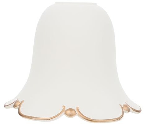 Glaslampenschirm Weiß für Deckenlampe und Pendelleuchte, Schutz | Lampenschirm aus Glas, Leicht zu Installieren, Mildert Licht, Zusätzliche Dekoration für Zuhause und Feier