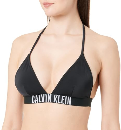 Calvin Klein Damen Bikini Oberteil Triangel Herausnehmbare Polster, Schwarz (Pvh Black), M