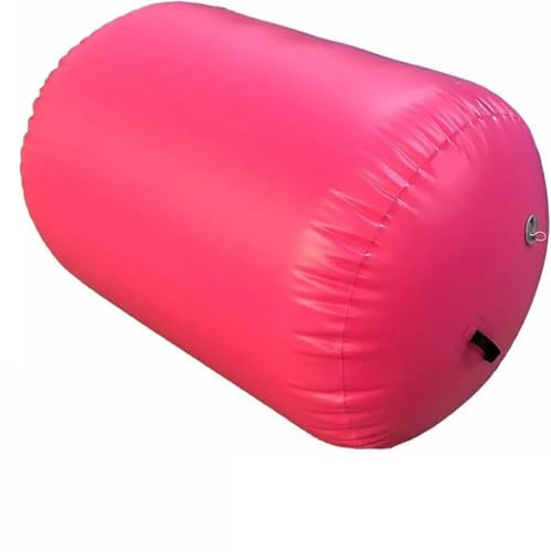 XIUsheUA Aufblasbare Gymnastiktonne Luftroller Aufblasbare Gymnastik Gym Matte Air Rolls Training Roller Strahl Air Matte Barrel Track Roller Zylinder Fitness(Red,31.5 inch Dia)