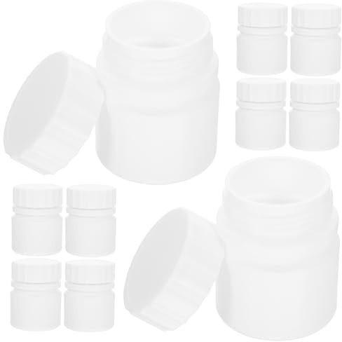JECOMPRIS 12 Botellas Hdpe Sólidas de 30ml con Tapa de Rosca Reutilizables para Organizador Portátil para Viajar