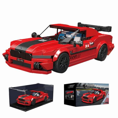 Technik Speed Champions Racing Car Building Blocks, 481 PCS Building Blocks MK Super Sports Car Model Kit, Technology Supercar Construction Set Compatible with Major Brands