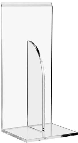 Cabilock Transparent Cake Scraper and Smoother Baking Tool 8.66 Inch Acrylic Sharp Edge for Fondant and Buttercream Icing Home Baking and Cake Decorating
