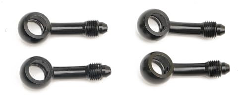 4 Stück Banjo-Bremsverschraubungen Motorrad 0°/28°/45°/90°/Seite M10 Aluminiumlegierung Motorrad-Bremsölschlauchleitung Banjo Fitting Ersatz für ATV Dirt Bike Pit Bike (28°)