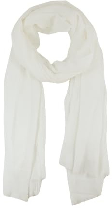 fashionchimp Damenschal mit Fransensaum, luftig-leichte Sommerqualität, luftig-weiches Sommer-Halstuch