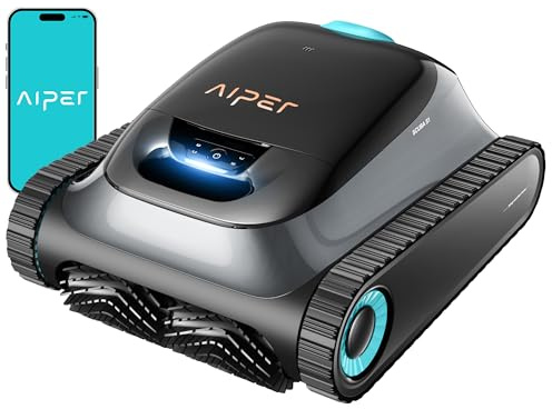 (2026 Upgrade) Aiper Scuba S1 Robot Piscine, Plan Hebdomadaire Personnalisé, Autonomie de 270 Min, Filtration Ultra-Fine, Nettoyage Fond/Parois/Ligne d’Eau, Navigation 11 Capteurs, Contrôle Via App