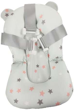 Vaguelly Babybadewannenmatte verstellbare aus Polyester und Baumwolle und Einfachem Reinigungssystem mit Rutschfester Funktion für Sicheres Baden von Säuglingen im Badezimmer