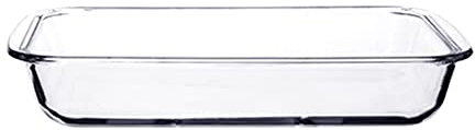 WEKONUMEX Lasagna Pans, Tempered Clear Glass Baking Dish Oven Safe Rectangular Casserole Bakeware 1 Piece