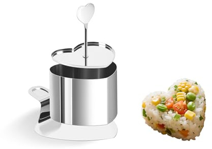 Kuchenringformen, Mousse-Ringe mit Schieber und Heber, Herz-Kuchenringe für Kuchen, Reisbällchen, Sushi, Mousse, Pudding, Schokoladenform, ofenfest, spülmaschinenfest