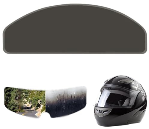 MIRKUZI Visière de casque moto 1 protection solaire pour casque de moto, film protecteur universel. Facile à installer, compatible avec différents modèles de casques (gris foncé).