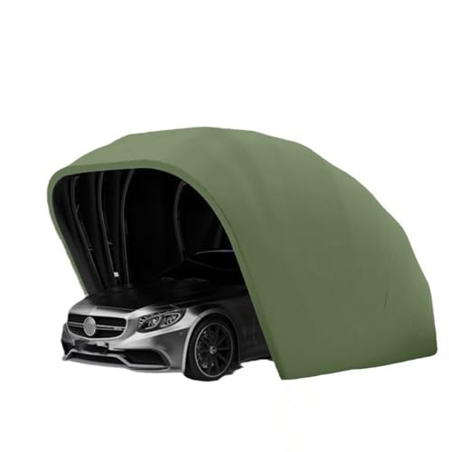 CQDWD Garage per auto pieghevole, auto coperto esterno portatile, panno Oxford 600D e tenda mobile in acciaio inossidabile per parcheggio e rifugio per veicoli