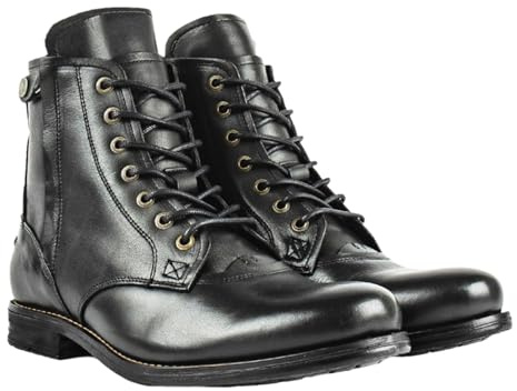 Chaussure Moto Homme,Bottes Motard Casual,Chaussures De Moto DéContractéEs,RéSistant à l'usure,ImperméAble,Pas Facile à DéFormer,Convient à Tous Les Jours