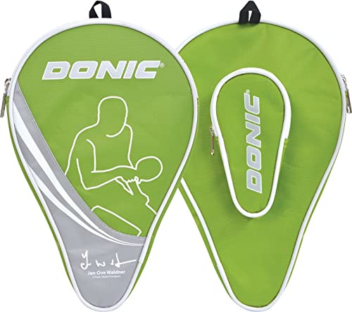 Donic-Schildkröt bordtennis racketfodral skogsmän, racketfodral för en klubba, extra bollfack för 3 bollar