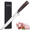 Dfito Couteau à Filet de 15cm, Couteau de Cuisine Professionnel de Poisson en Acier Inoxydable, Avec Manche Stable Lame Tranchante Lame étroite Couteau à Désosser Couteau à Poisson Viande