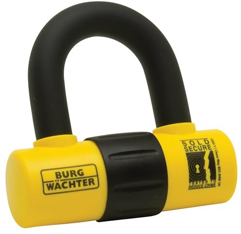 Burg-Wächter 100D Y Sold Secure Gold Motorbike, Single U Lock