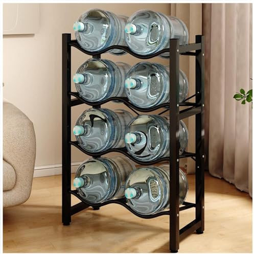 Portabottiglie per acqua, per ufficio, famiglia, garage, ristorante, resistente, per distributore d'acqua, per raffreddare l'acqua, per organizzare la cucina, colore bianco, 35 x 33 x 48 cm