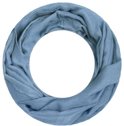 Majea Damen Loop Schal Alice – Leichter Ganzjahres-Schlauchschal schmal unifarben – 160x50cm Weicher Indoor & Büro Loop mit Viskose