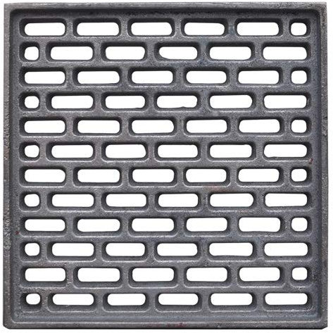 Parrilla para estufas y hornillos de hierro fundido (20 x 20 cm)