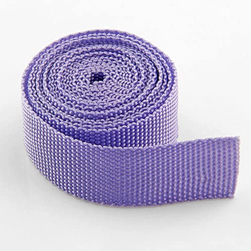 LIANYG Schrägband 100 Yards/Lot 23mm Breite Bandbandband zum Nähen Gurtband PP Kleidungsrücksack Backband schwarz blau gelb lila rot weiß grün grau 673 (Color : Purple 23mm Webbing)