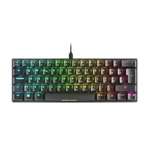 Mars Gaming MKMINIBRES, Ultra-Kompakte Mechanische Tastatur, Full RGB Chroma, Schalter OUTEMU PRO Braun, Schwarz, Spanisch Sprache