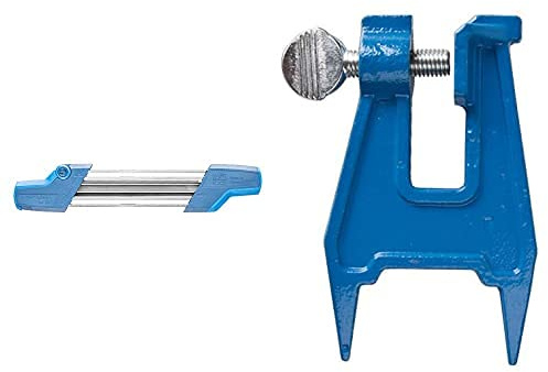 PFERD Set Kettensägeschärfgerät Chain Sharp CS-X, Feilen-ø 5,16 mm, 11098051 – Sägezahn und Tiefenbegrenzer in einem Arbeitsgang bearbeiten – Kettenteilung 3/8 Inch Feilbock 18301038
