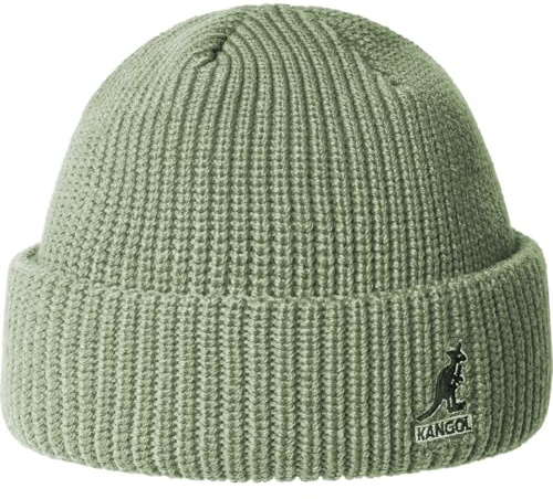 Kangol Cardinal 2 Way Beanie Dockermütze Strickmütze Wintermütze Damen/Herren - mit Umschlag, Docker Winter Herbst-Winter