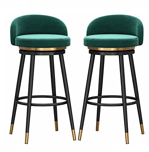 Natliedop Barhocker Barhocker, Barstuhl Counter Height Stools Barhocker, 360 Grad drehbare Sitzfläche, mit Rückenlehne hoher Barstuhl Insel Stühle, für Küchentresen