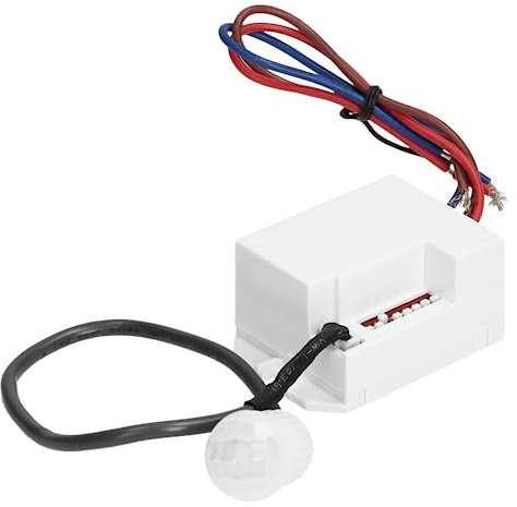 Miratic Bewegungsmelder Innen LED Bewegungsmelder Innen IP20 Mini 360 Grad Bewegungsmelder mit externem Sensor für Haus Büro und Garage 12-24V, 60W-120W