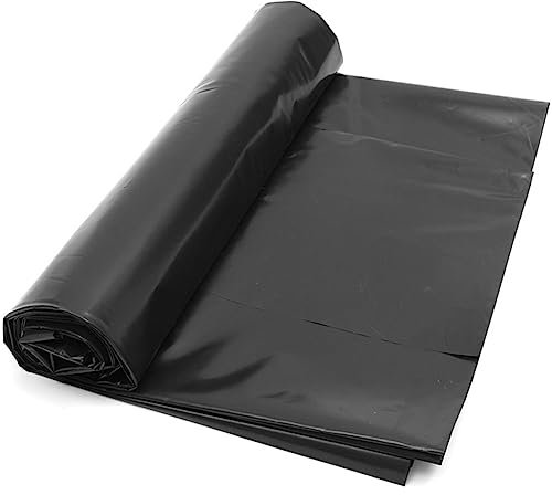 AVIITI 3X3m Teichfolie, 0,22Mm Dicke HDPE Teichfolie Teichfolien, Für Teichfolien Für Wasserfälle, Fischteiche Und Wassergärten,Schwarz,1x3m