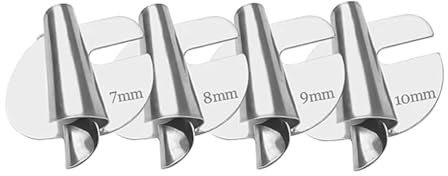 ANCLLO 4PCS Sewing Rolled Hemmer Foot Spiral Crimper Universal Industrial and Domestic Sewing Machine 7+8+9+10mm