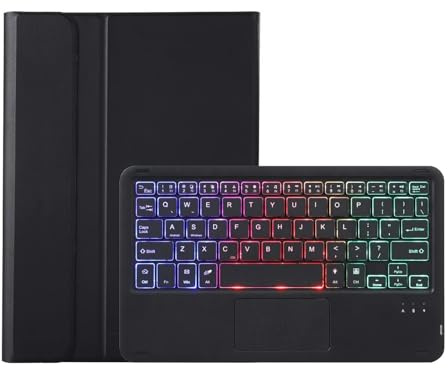 ASHATA Funda para Teclado Pad 6/6 Pro 11, con Teclado Magnético Retroiluminado Desmontable para Tableta Mi Pad 6 / Pad 6 Pro de 11 Pulgadas 2023 (Black)
