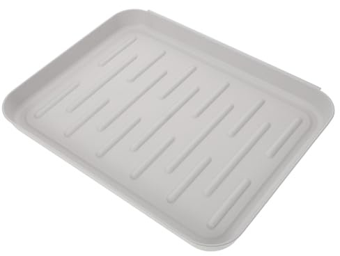 Ciieeo Allwetter-Kofferraumwanne – Wasserabweisende Kunststoff-Schlammwanne Tierfutterwanne Outdoor- Oder Indoor-Schuhmatte Für Den Eingangsbereich 35 X 27 X 3 cm Grau