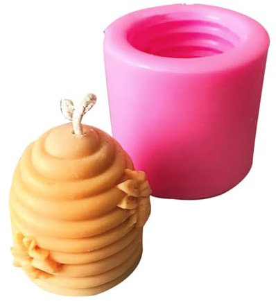 Kerzen Silikonformen, Bienenwaben Silikonform Kerzen, Silikon Kerzenformen zum Gießen, Bienenstock Silikonform zur Herstellung von Duftkerzen, Seife, Fondant, Kuchendekor, Schokolade, Handwerk