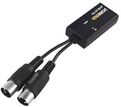 Hanzete 5 Pin MIDI Adapter MIDI to Wireless BT 5.0 Adapter MIDI IN MIDI OUT Anti-interference MIDI Device for Digital Pianos Electronic Pianos MIDI Keyboards