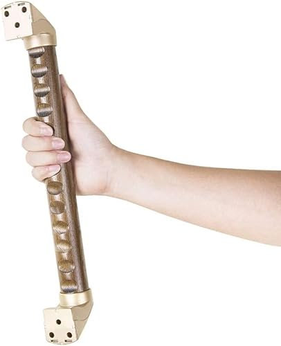 Haltegriff für die Dusche aus Eichenholz, wasserdichte Haltegriffe aus Holz für Bad und Dusche, rutschfest für Flure, Treppen, Bronze, 30 cm