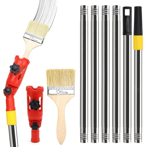 Estensione del pennello multiangolo da 1,7 m, barra di prolunga per strumenti di pittura a mano, adatta per soffitti (set da 1,7 m)